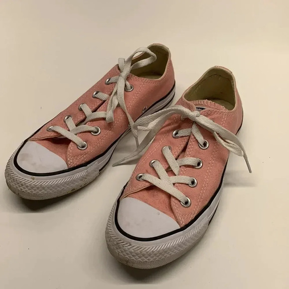 Converse Sneakers Athletic Shoes Low Top Lace Up Canvas Light Pink Womens Size 6 - Picture 1 of 8